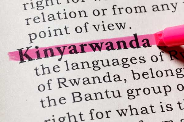 KINYARWANDA text in a book 